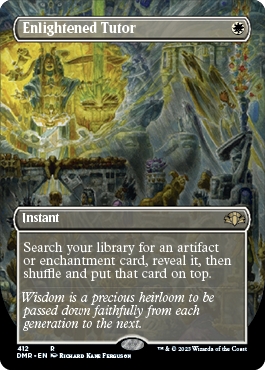 Enlightened Tutor Dominaria Remastered Alternate Art